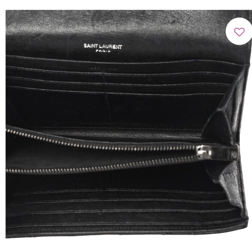 Saint Laurent Lambskin Mixed Matelasse Quilted Large Monogram Envelope - Picture 6 of 14